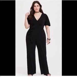 Torrid Size 1 Black wide leg jumpsuit